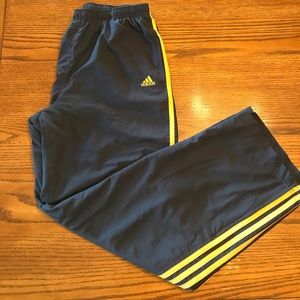 Men’s adidas grey and orange sweatpants